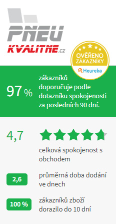 Ověřeno zákazníky Heureka - Pneu-kvalitne.cz